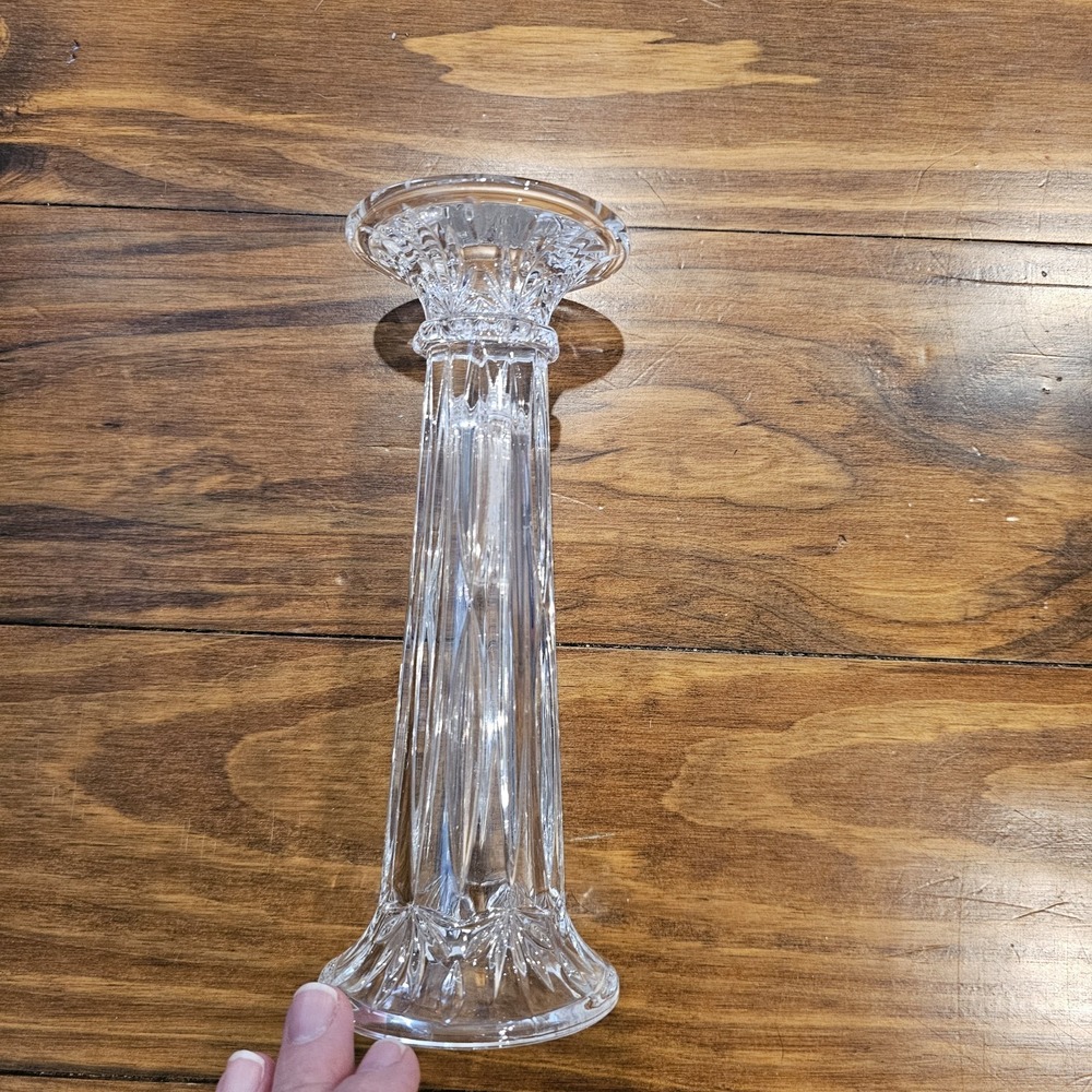 Princess House Fluted Bud Vase And Or Candle Stick Holder 2 In 1 Leaded Crystal